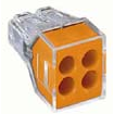 Innstiklemmer, Wago 773 4 x 0,75-2,5 orange