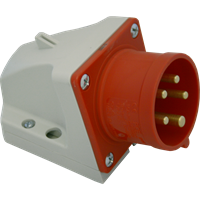 Rundstift apparatinntak vegg CEE 416, 400V