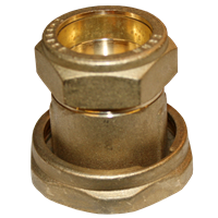 Pumpekupling med ventil, innvendig 1½"X1"
