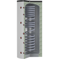 Akkumulatortank, Laddotank Eco Combi 1, 500, D:750  H:1620 478 L