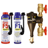 Magnetittfilter Fernox TF1, sampakke, F1, 1"