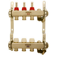Fordeler gulvvarme, Wermgo 1&quot;, 3+3 avgreninger