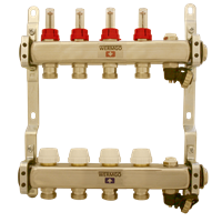 Fordeler gulvvarme, Wermgo 1&quot;, 4+4 avgreninger