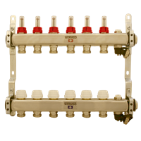 Fordeler gulvvarme, Wermgo 1&quot;, 6+6 avgreninger