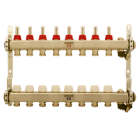 Fordeler gulvvarme, Wermgo 1&quot;, 8+8 avgreninger