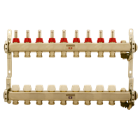 Fordeler gulvvarme, Wermgo 1&quot;, 9+9 avgreninger