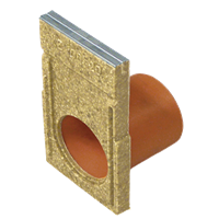 Endestykke med tilkobling, Anrin KE-100 110 mm