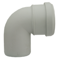 Bend 87° med 1 muffe, Silere 58 mm