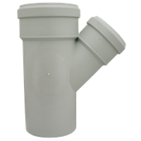 Gren 45° med 2 muffer, Silere 135 mm x 110 mm