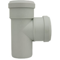 Gren 87° 87° med 2 muffer, Silere 58 mm x 58 mm