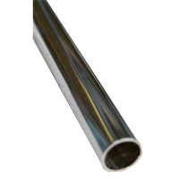 Kobberrør halvhard, forkrommede 10 mm x 2750 mm