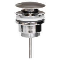 Servantventil push-down, forkrommet, 1 1/4"