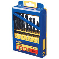 borset HSS PRO, 19 deler, 1,0 mm- 10,0 mm
