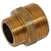 Overgangsansatsnippel utvendig, messing, 1/4" x 1/8"