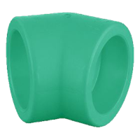 Albue 45° Blue pipe med 2 muffer, 20 mm