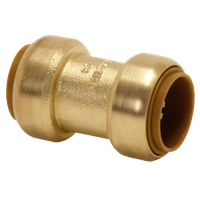 Union med 2 muffer, Tectite Classic, messing, 10 mm