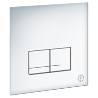 Betjeningsplate Triomont XS, Hvitglass