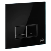 Betjeningsplate Triomont XS, Sortglass