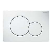 Betjeningsplate Sigma 01, Geberit, Hvitglass